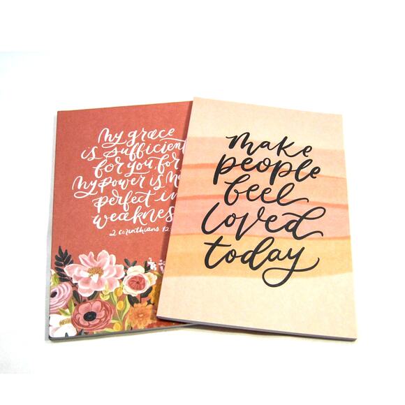 Set of 2 Religious Spiritual Motivational Travel Journals Notebooks Diary - Picture 4 of 5